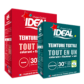 Teinture Textile Noir 230g Vêtement Tissus Poudre avec fixateur