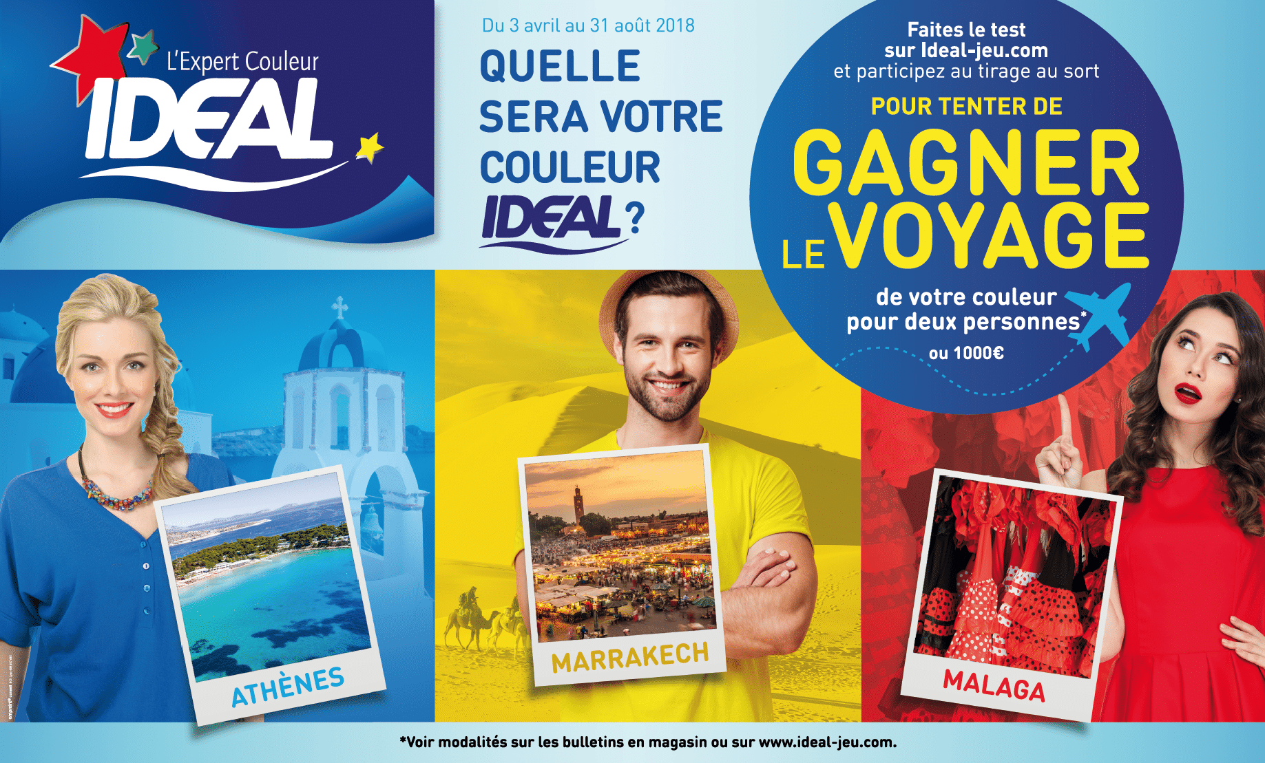 TENTEZ DE GAGNER LE VOYAGE DE VOTRE COULEUR