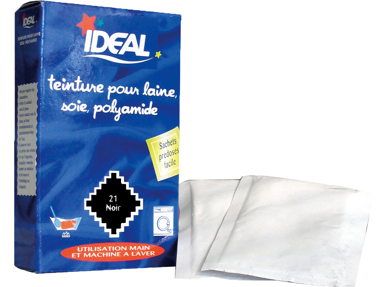 Emballage du produit Teinture  Laine et Polyamide