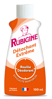 Produit Rubigine  rouille, déodorant pour textiles