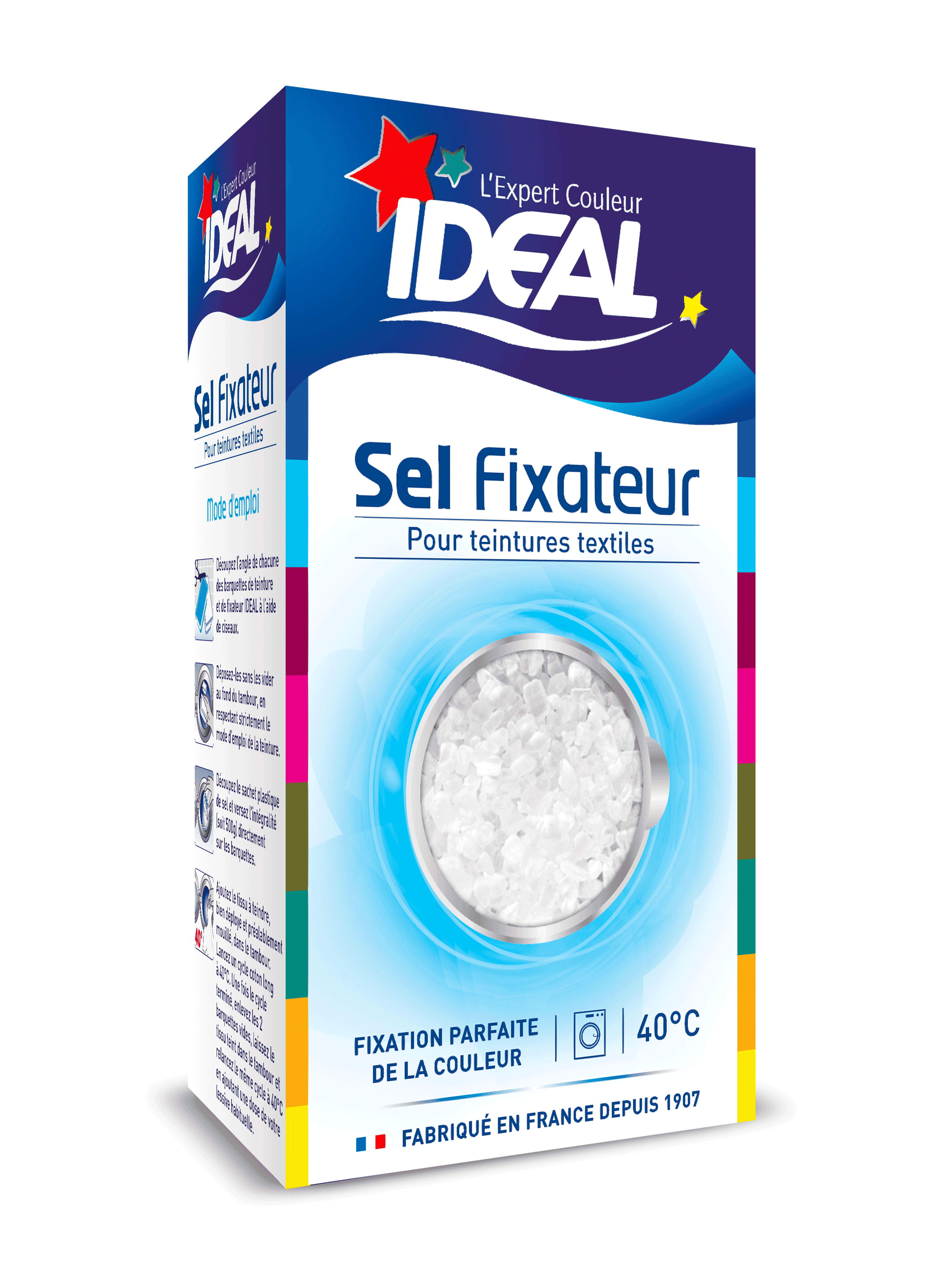 Teinture textile rose pastel colorant + sel + fixateur HAUTE