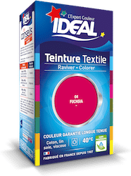 Teinture Tissu Idéal liquide - Corail - 40 ml - Teinture coton - Creavea