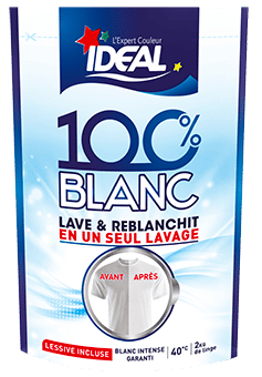 Nos produits reblanchisseurs et rénovateurs de linge blanc - IDEAL