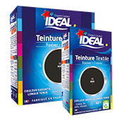 Teinture pour tissus multifibres noir Ideal 15g