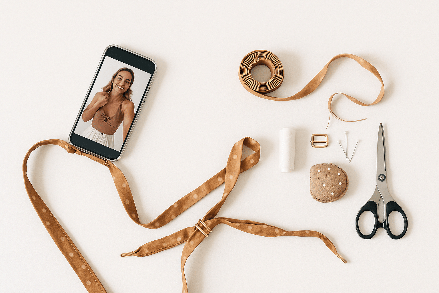 DIY : REALISEZ UN CORDON DE TELEPHONE TENDANCE AVEC DES CHUTES DE TISSU