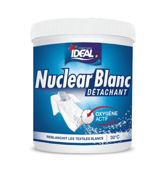 Nuclear Blanc, Détachant et reblanchisseur de linge et de textile - Ideal