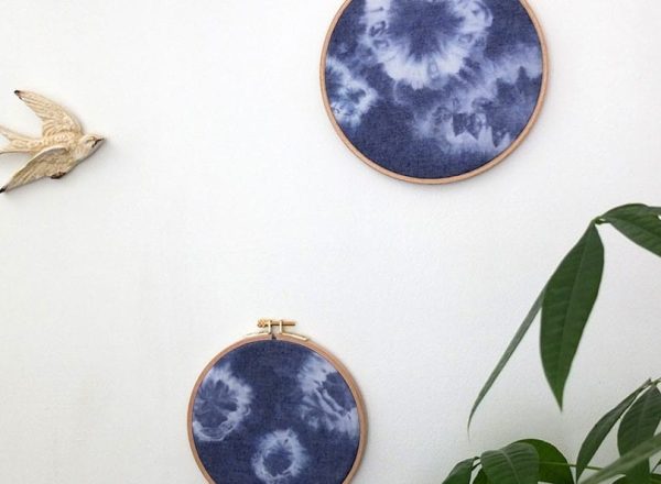 Décorez vos murs avec les cercles à broder Shibori